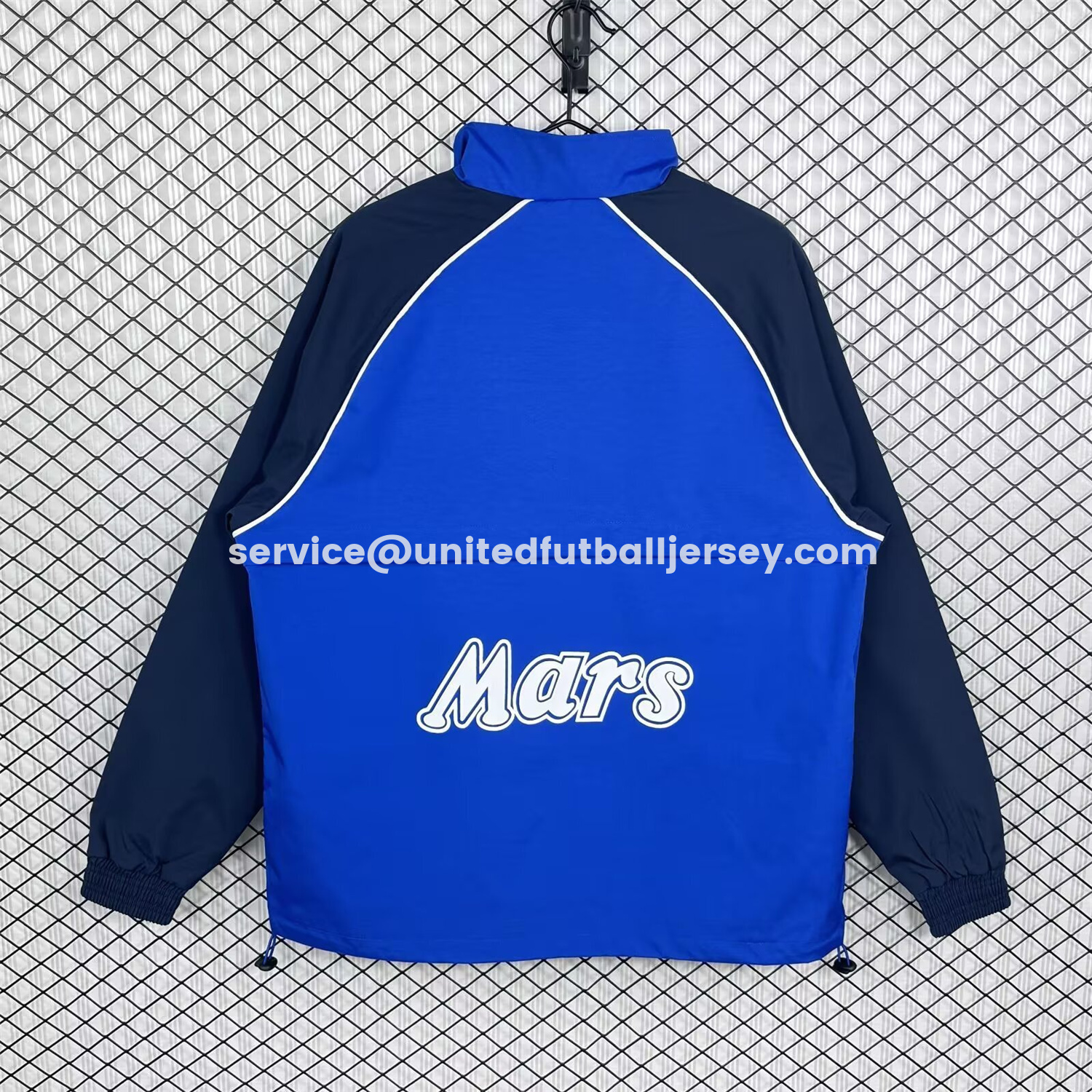 unitedfutballjersey-Retro Napoli 1989-90 Blue And Black Windbreaker