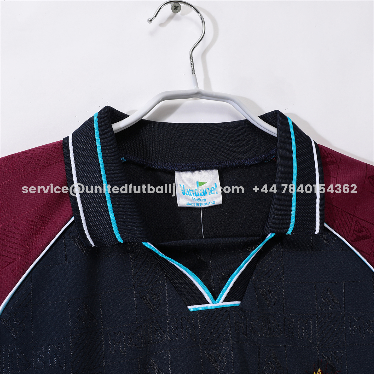 unitedfutballjersey-Retro West Ham United 1999 Iron Maiden Home Jersey