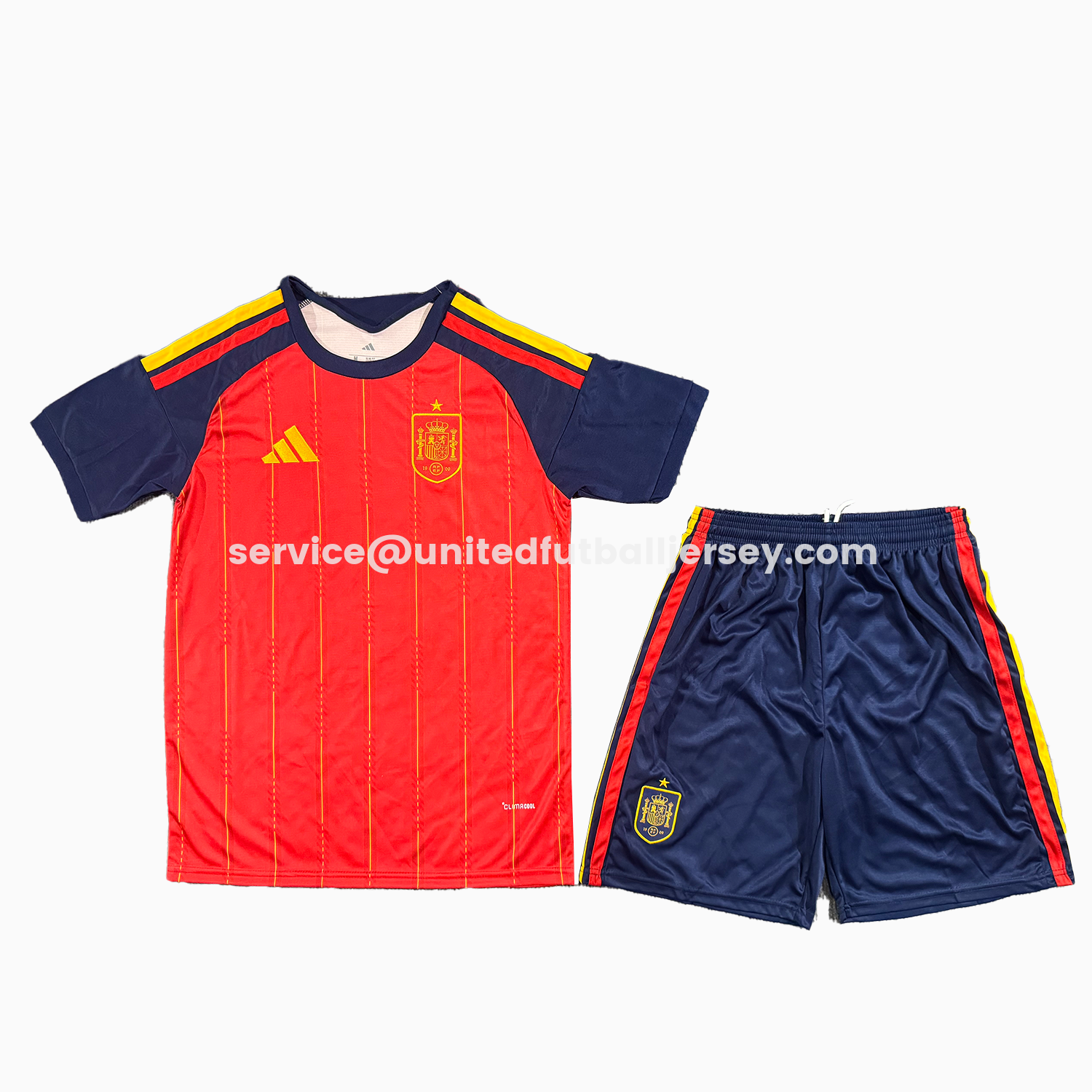 unitedfutballjersey-Spain 2026 Home Men's Adult Jersey Set - Fans Version