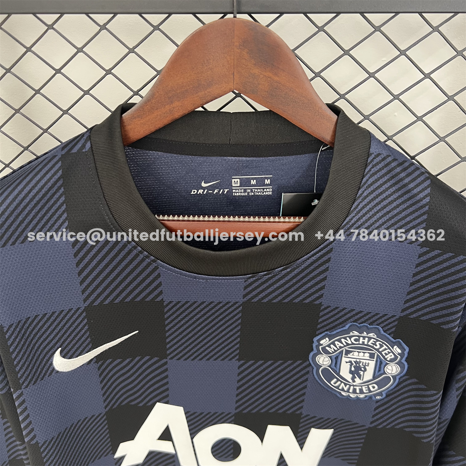 unitedfutballjersey-Retro Manchester United 13-14 Away Long Sleeves Jersey