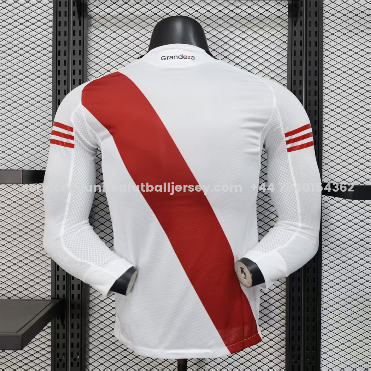unitedfutballjersey-River Plate 25-26 Home Unsponsored Long Sleeves Jersey - Player Version