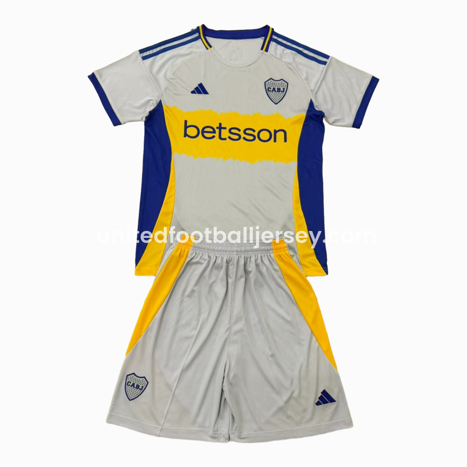 unitedfutballjersey-Boca Juniors 25-26 Grey Concept Men's Adult Jersey Set - Fans Version