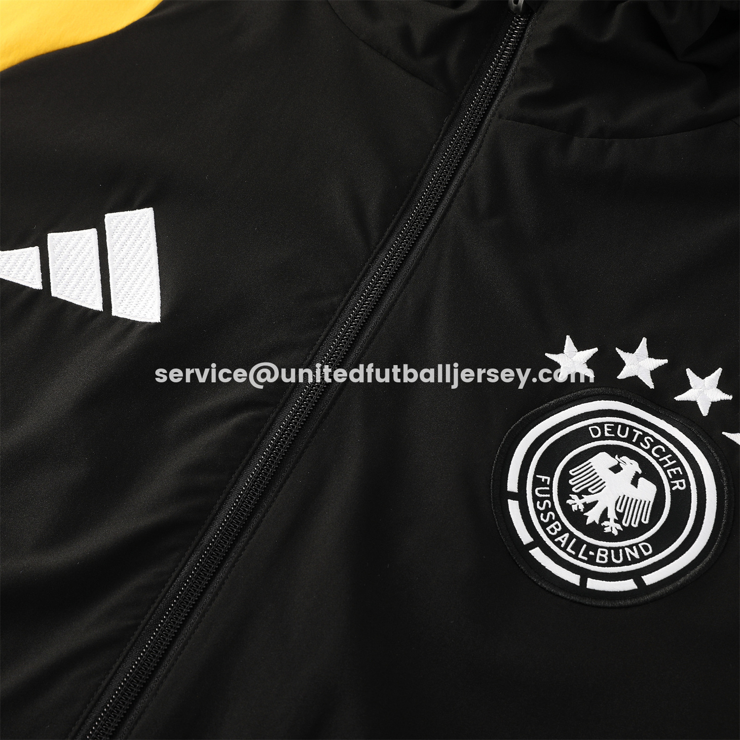 unitedfutballjersey-Germany 2026 Hooded Windbreaker Training Set - Black Red Top and Pants