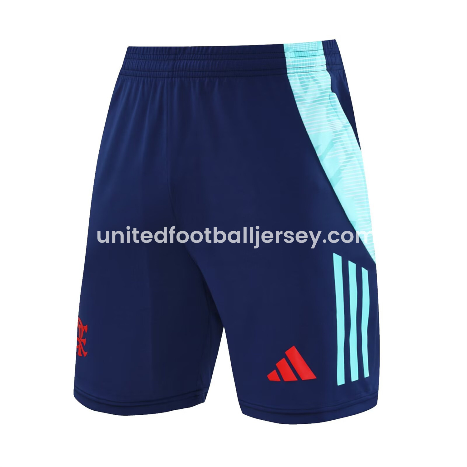 unitedfutballjersey-Flamengo 25-26 Short-Sleeve Kids Training Set - Royal Blue With Royal Blue