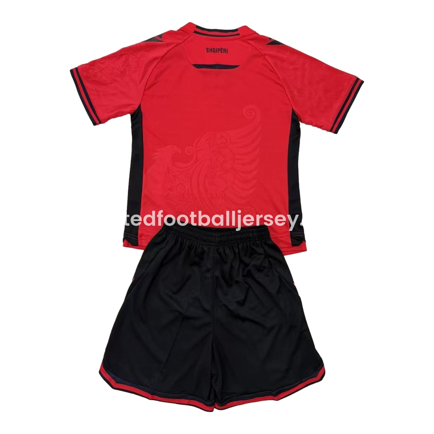 unitedfutballjersey-Albania 25-26 Home Kids Kit