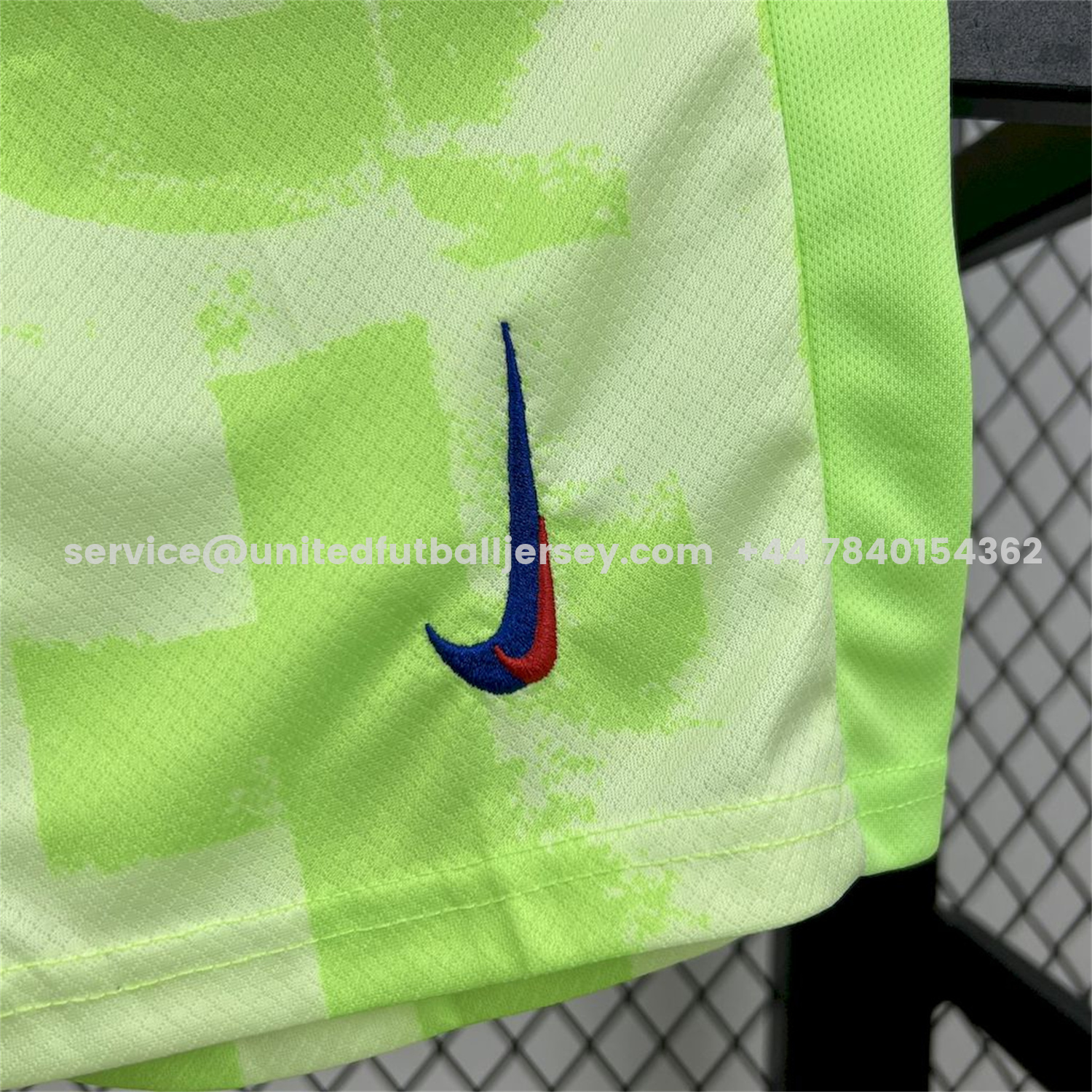 unitedfutballjersey-Barcelona x Travis Scott 24-25 Third Green Kids Kit