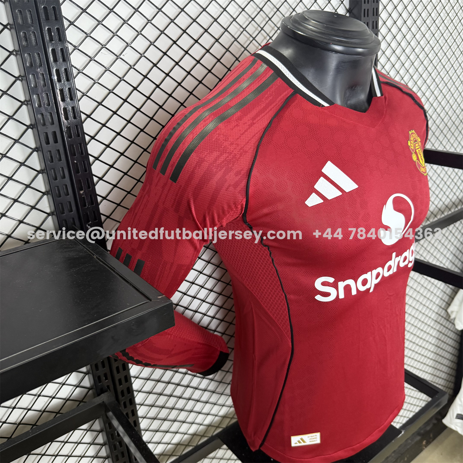 unitedfutballjersey-Manchester United 25-26 Home Long Sleeves Jersey - Player Version