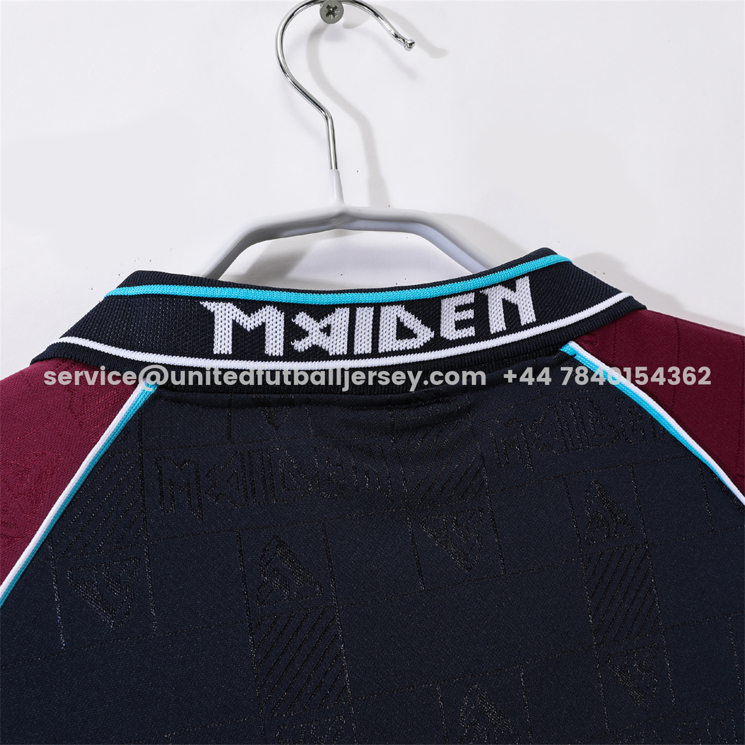 unitedfutballjersey-Retro West Ham United 1999 Iron Maiden Home Jersey