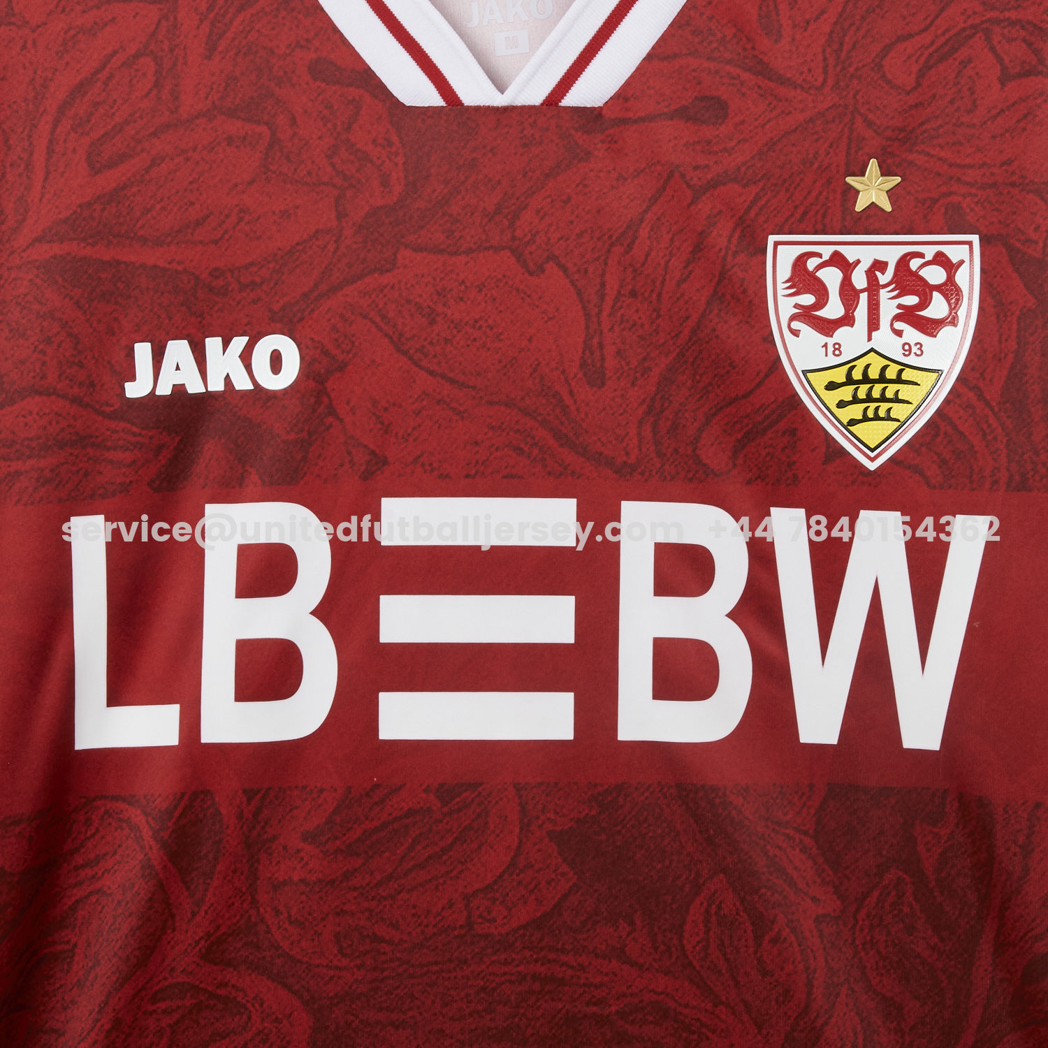unitedfutballjersey-VfB Stuttgart 25-26 Away Red Jersey - Fans Version