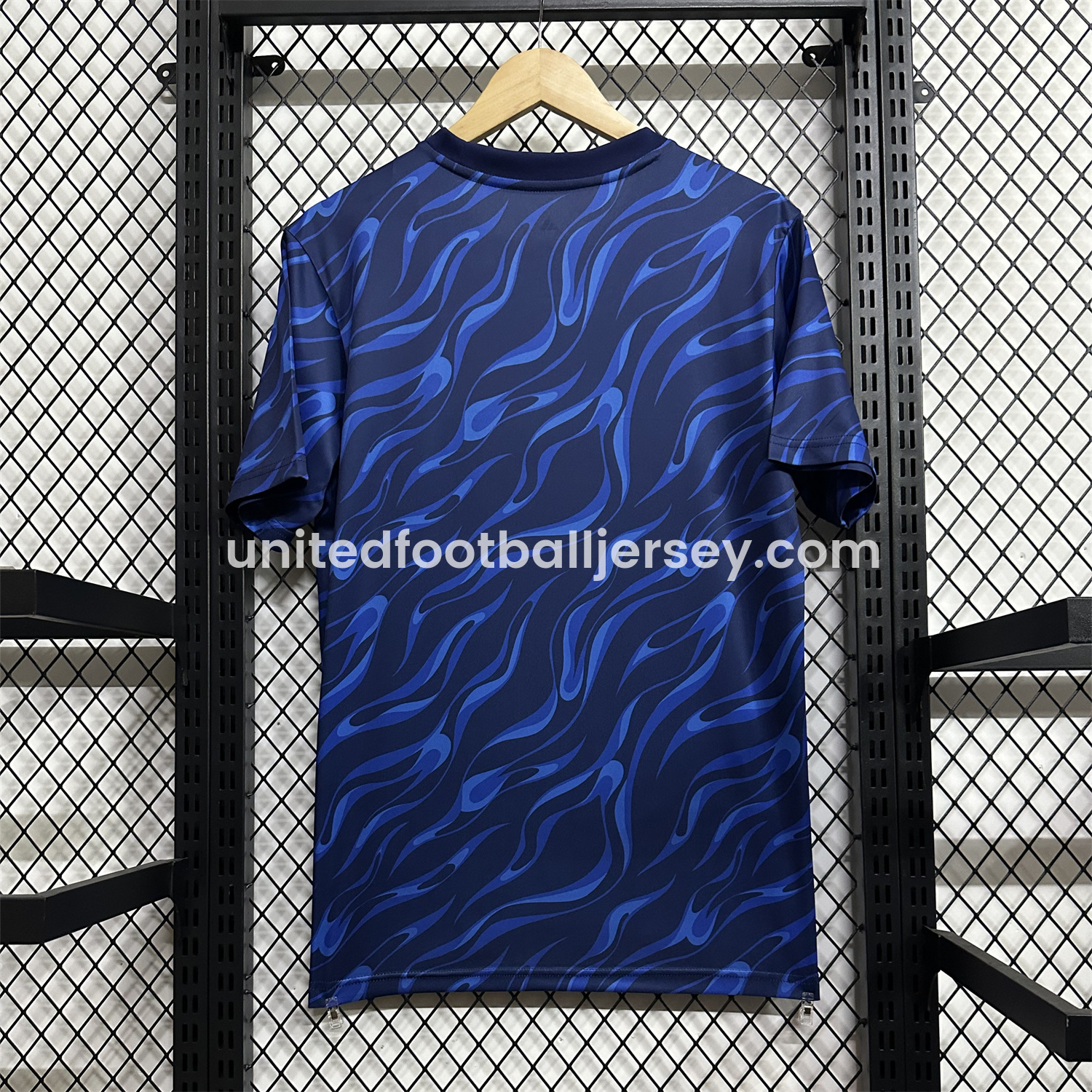 unitedfutballjersey-Real Madrid 24-25 Blue Black Ripple Special Edition Jersey - Fans Version