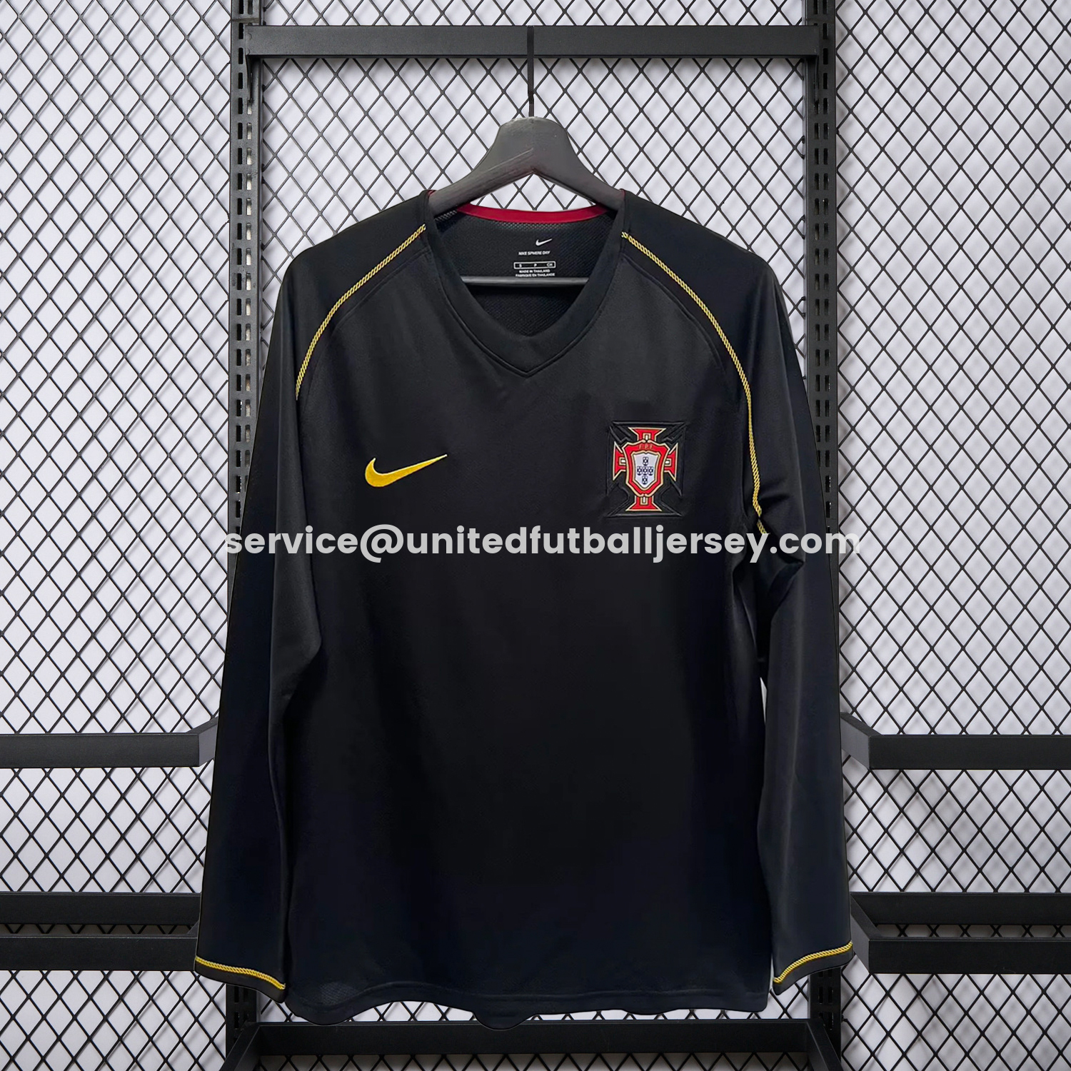 unitedfutballjersey-Retro Portugal 2006 Away Long Sleeves Jersey