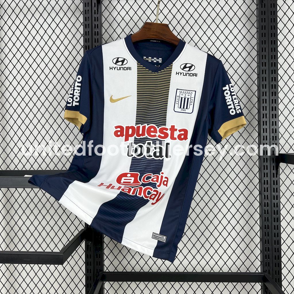 unitedfutballjersey-Alianza Lima 25-26 Home Jersey - Fans Version