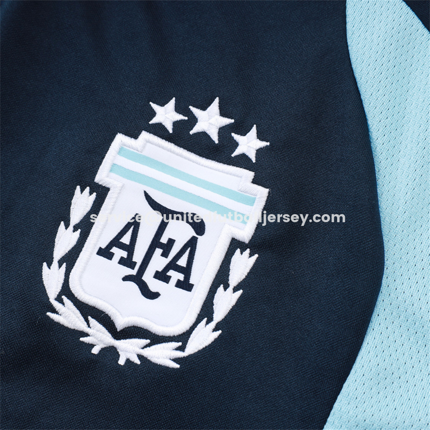 unitedfutballjersey-Argentina 25-26 Windbreaker Training Set - Dark Blue Top and Pants