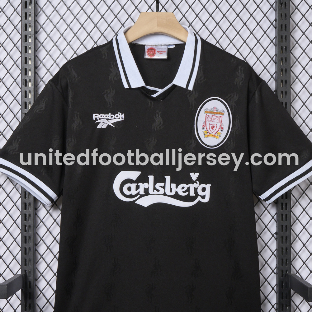 unitedfutballjersey-Retro Liver.pool 1996-97 Black Special Jersey