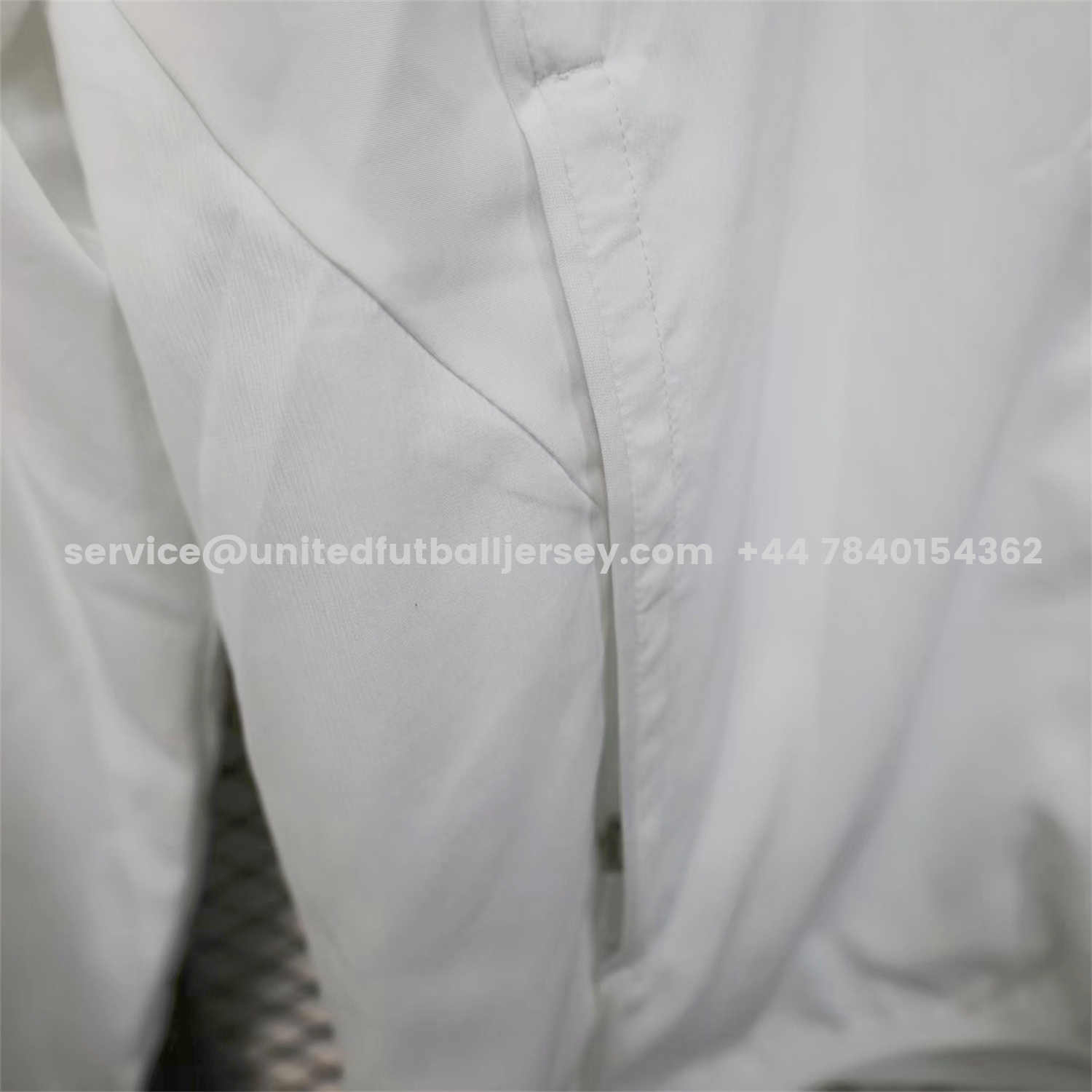 unitedfutballjersey-Real Madrid 25-26 White Windbreaker Jacket