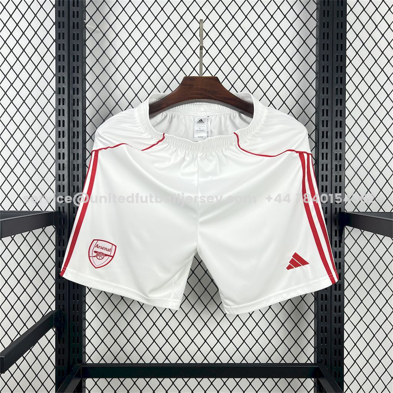 unitedfutballjersey-Arsenal 25-26 Home White Shorts - Fans Version