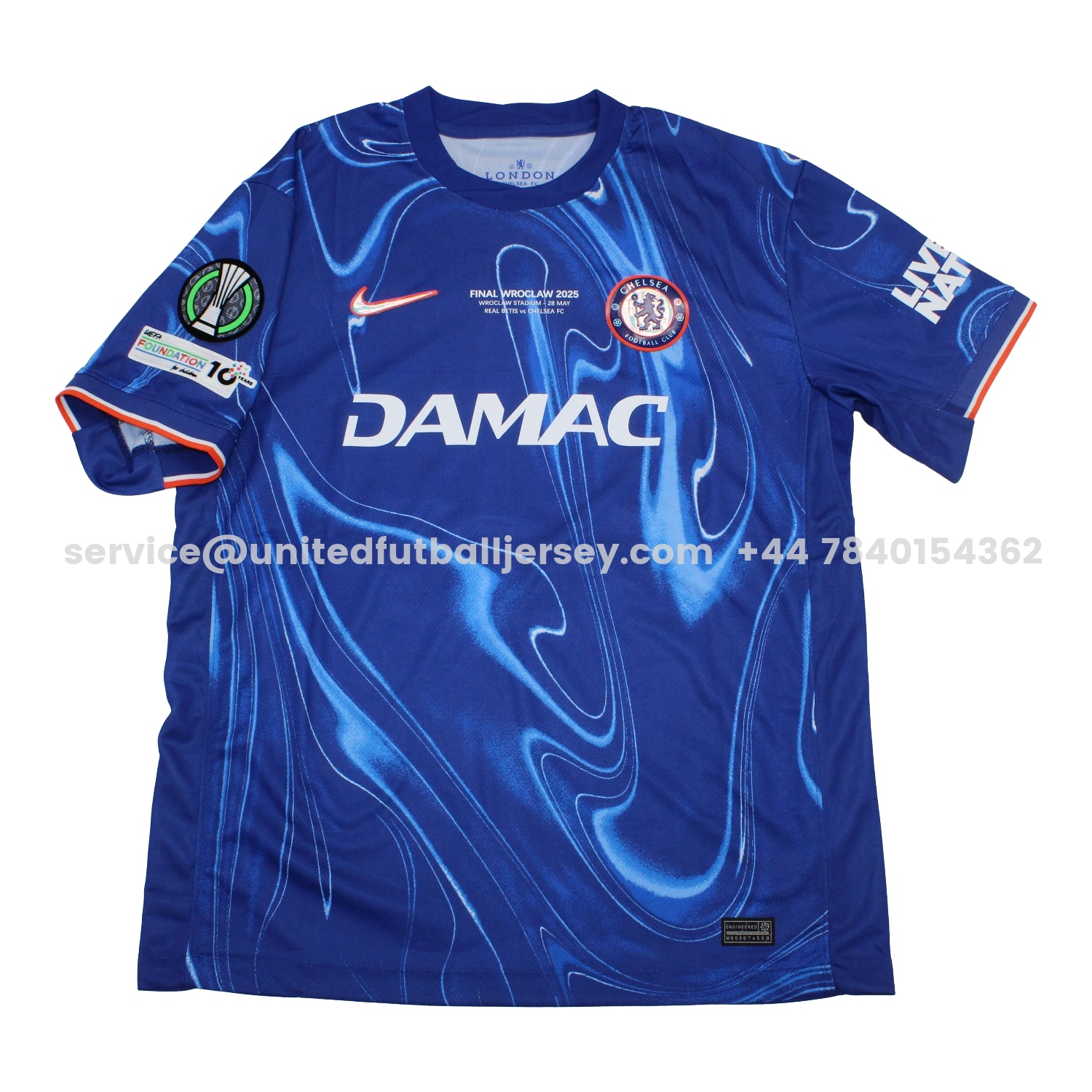 unitedfutballjersey-C.H.E.L.S.E.A 24-25 Conference League Final Home Jersey - Fans Version