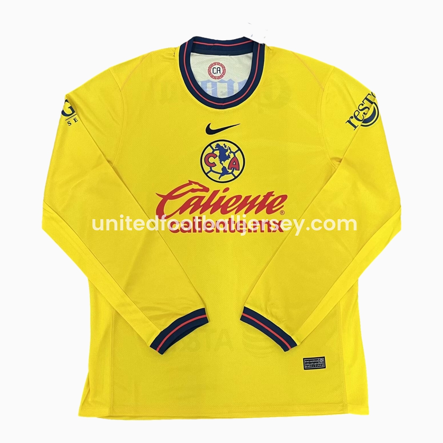 unitedfutballjersey-Club América 24-25 Home Long Sleeve Jersey - Fans Version