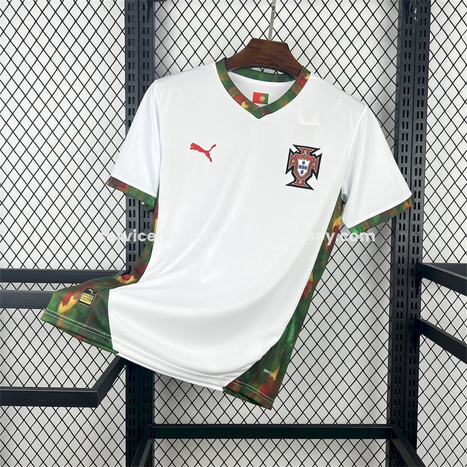unitedfutballjersey-Portugal 2026 White And Green Special Jersey - Fans Version