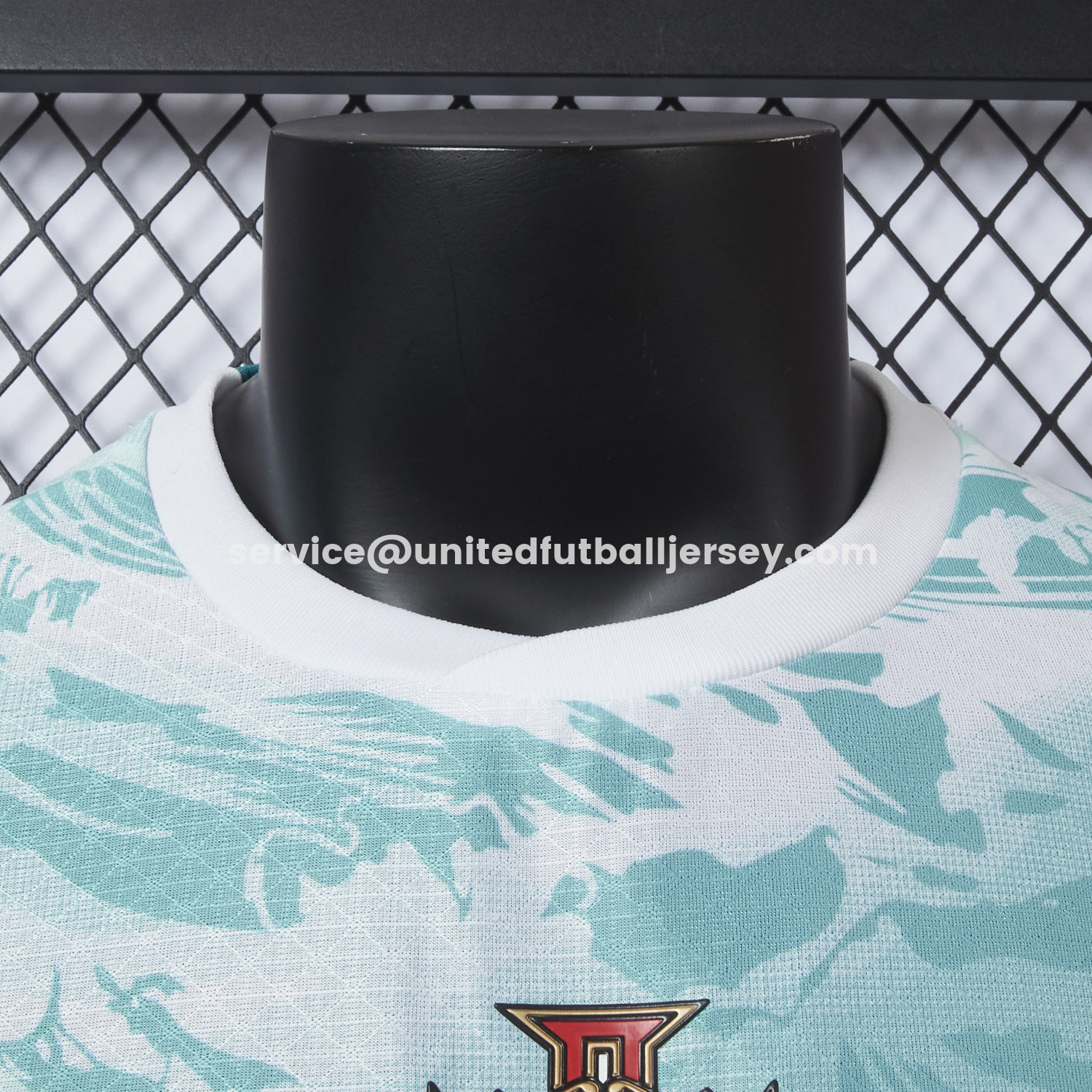 unitedfutballjersey-Portugal 2026 Away White And Cyan Jersey - Player Version