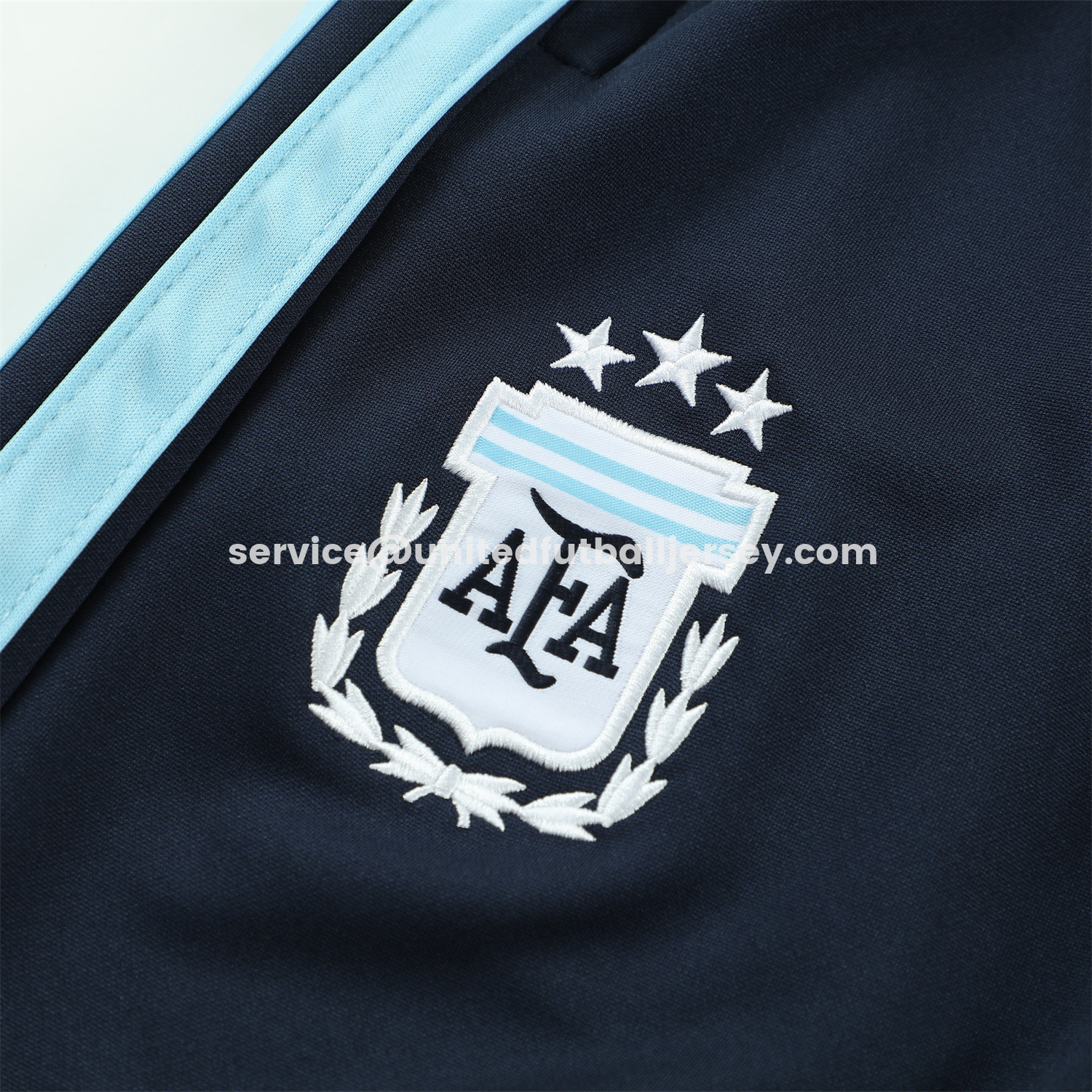 unitedfutballjersey-Argentina 2026 Long Sleeve Training Set - Blue Black Top & Pants