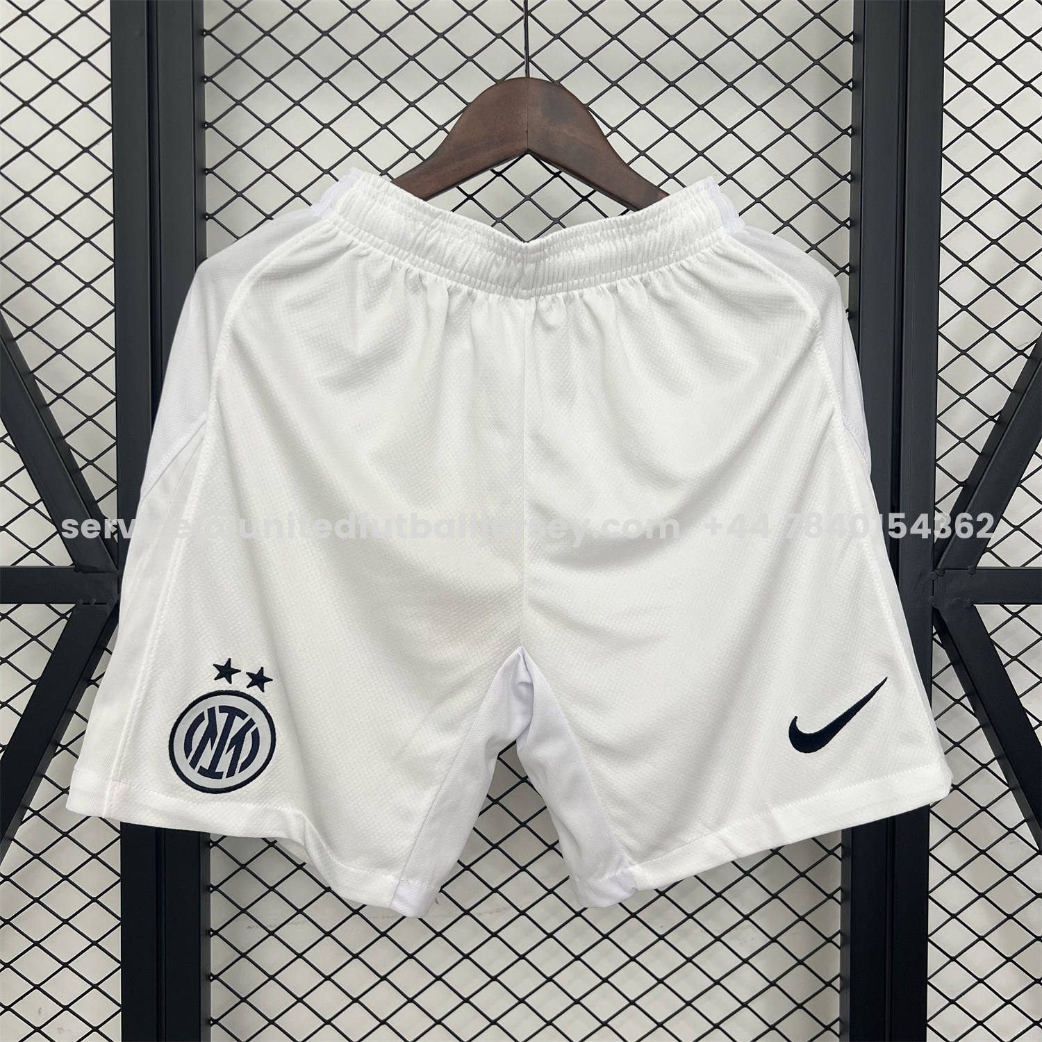 unitedfutballjersey-Inter Milan 25-26 Away White Shorts - Fans Version