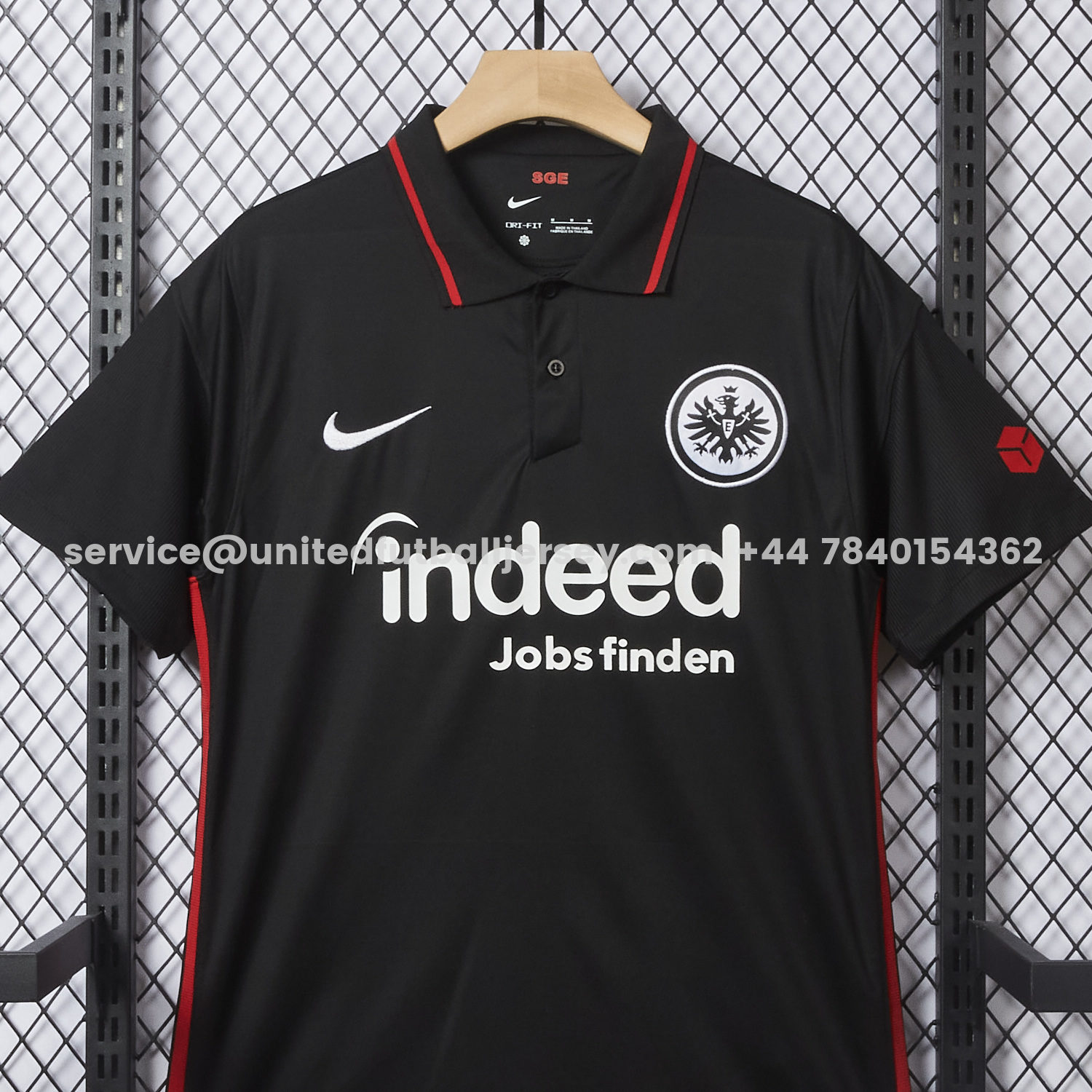 unitedfutballjersey-Retro Frankfurt 2021-22 Home Black Jersey