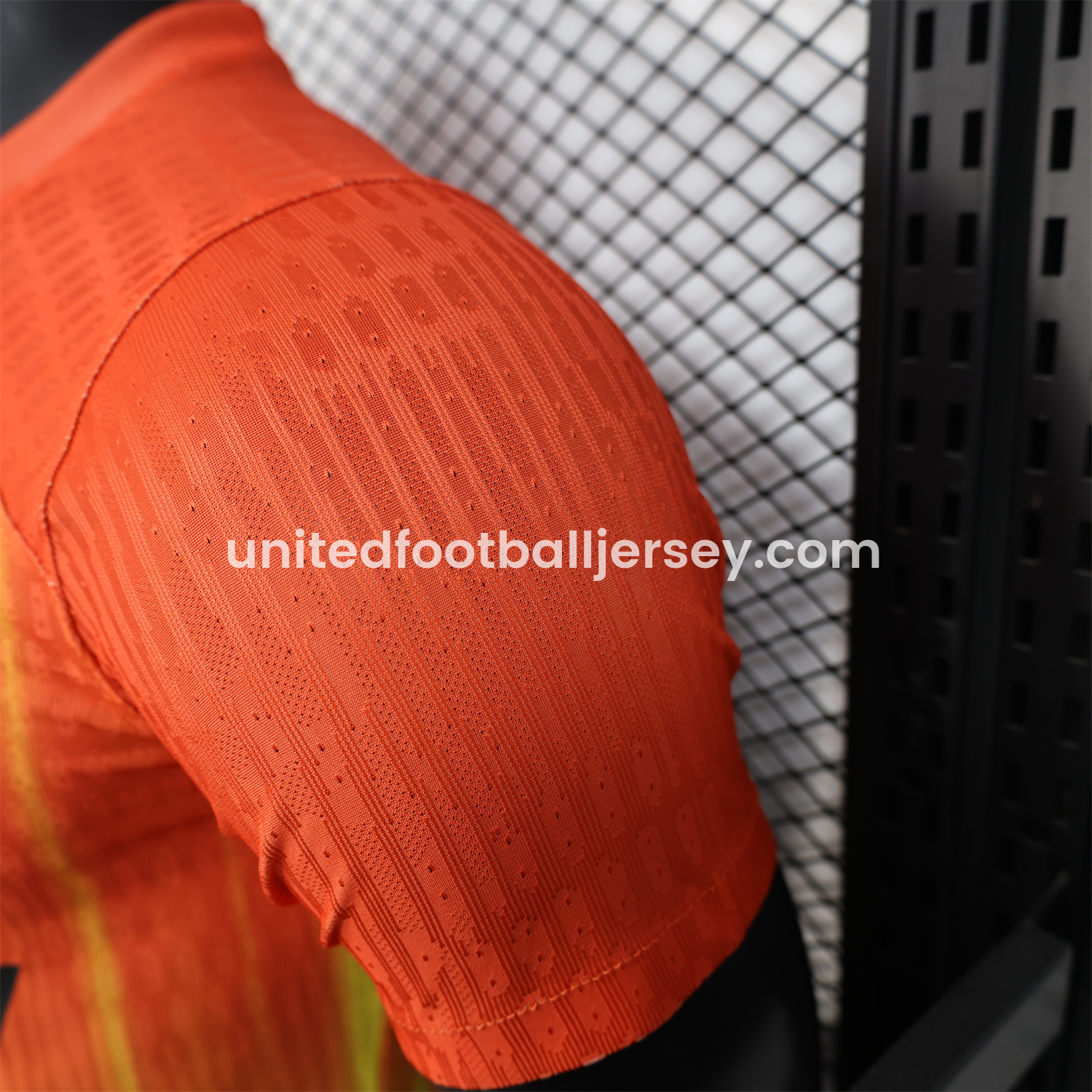 unitedfutballjersey-Barcelona 25-26 Spotify Orange & Yellow Special Jersey - Player Version