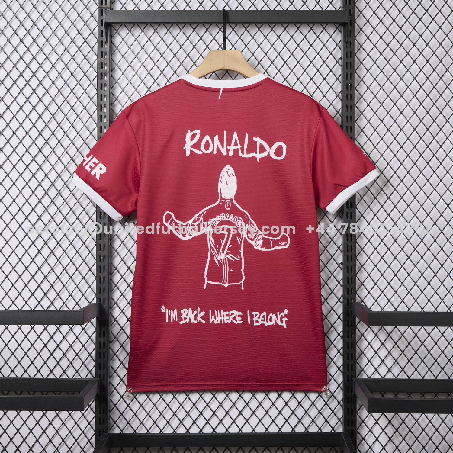unitedfutballjersey-Retro Manchester United 21-22 Home Ronaldo Graffiti Edition Special Edition Jersey
