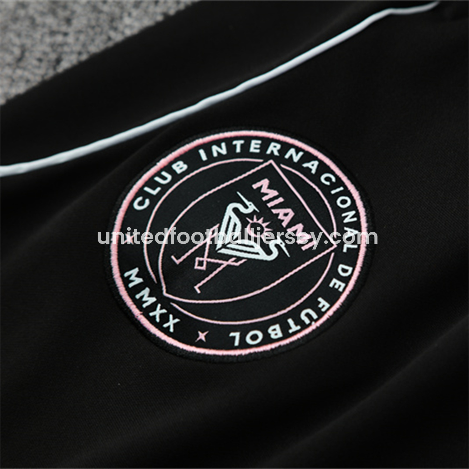 unitedfutballjersey-INT M.A.M 25-26 Kid Long Sleeves Training Set - Black Top & Black Pants