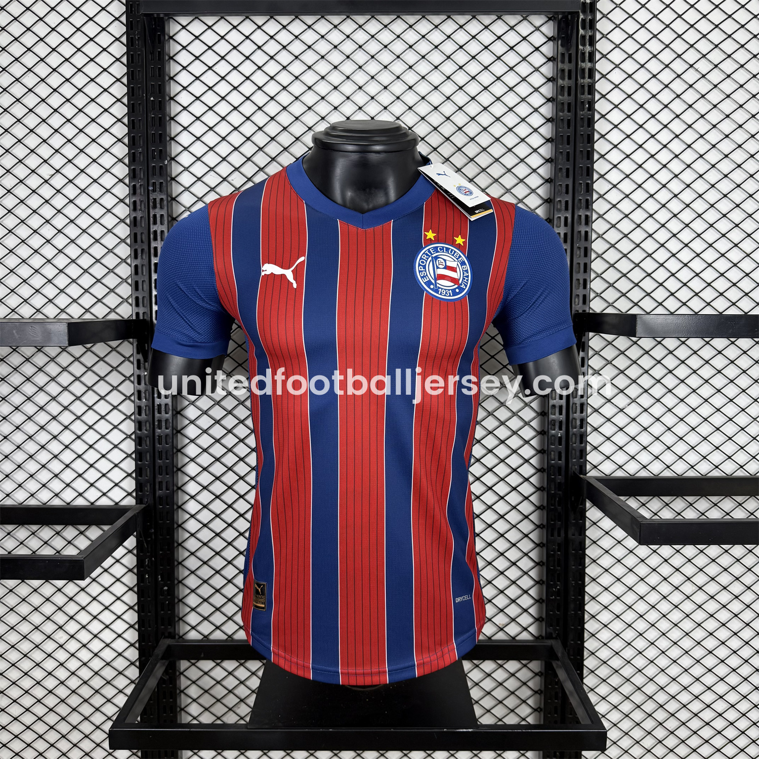 unitedfutballjersey-Bahia 25-26 Away Unsponsored Jersey - Player Version