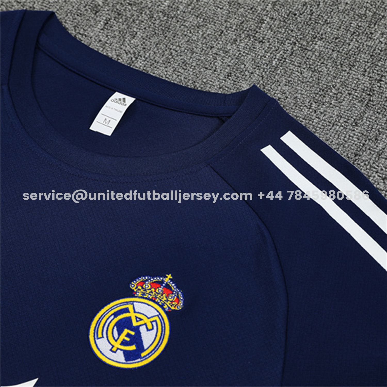 unitedfutballjersey-Real Madrid 25-26 Kids Short-Sleeve Training Set - Royal Blue Top & Royal Blue Shorts