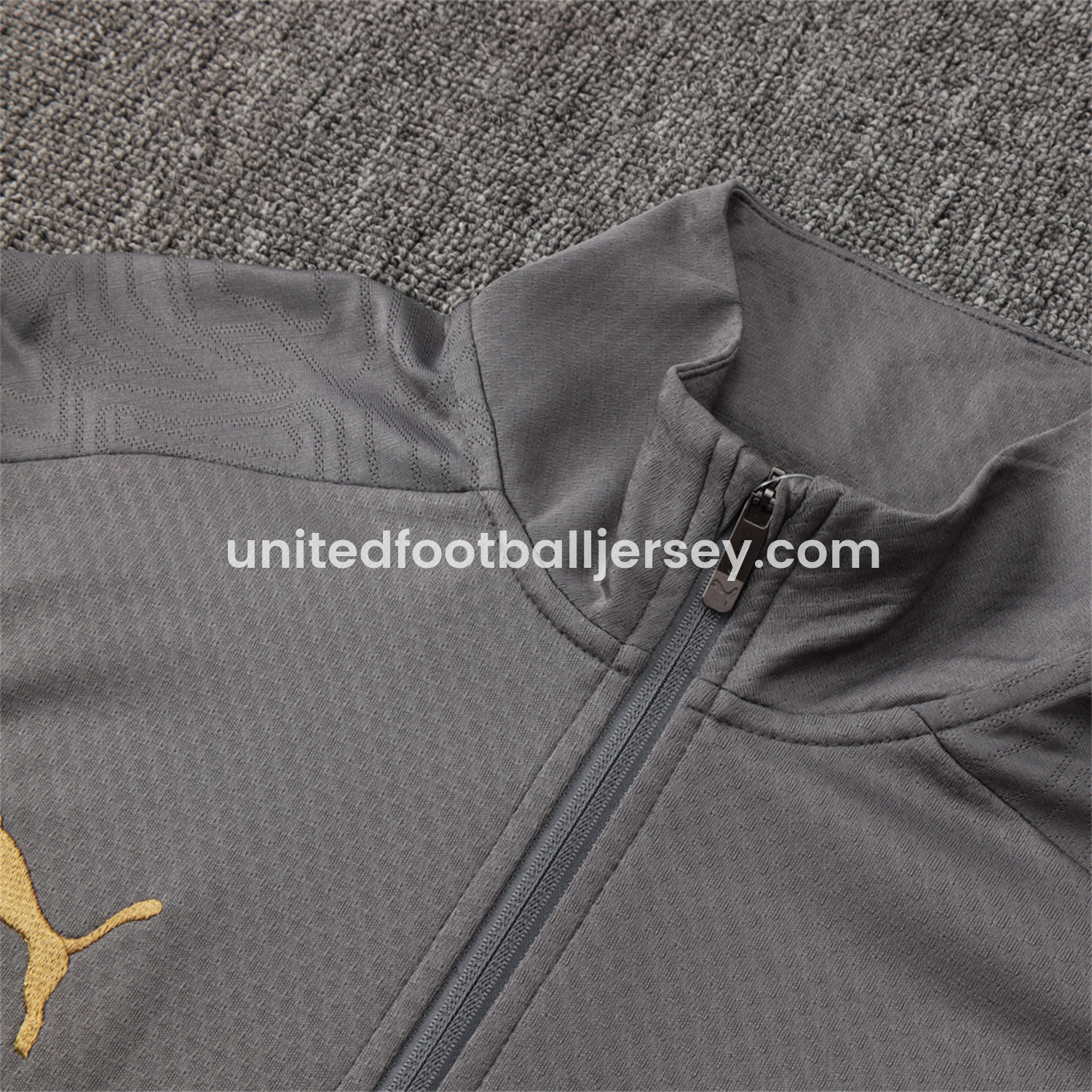 unitedfutballjersey-AC Milan 25-26 Jacket Training Tracksuit - Grey top & Grey Pants