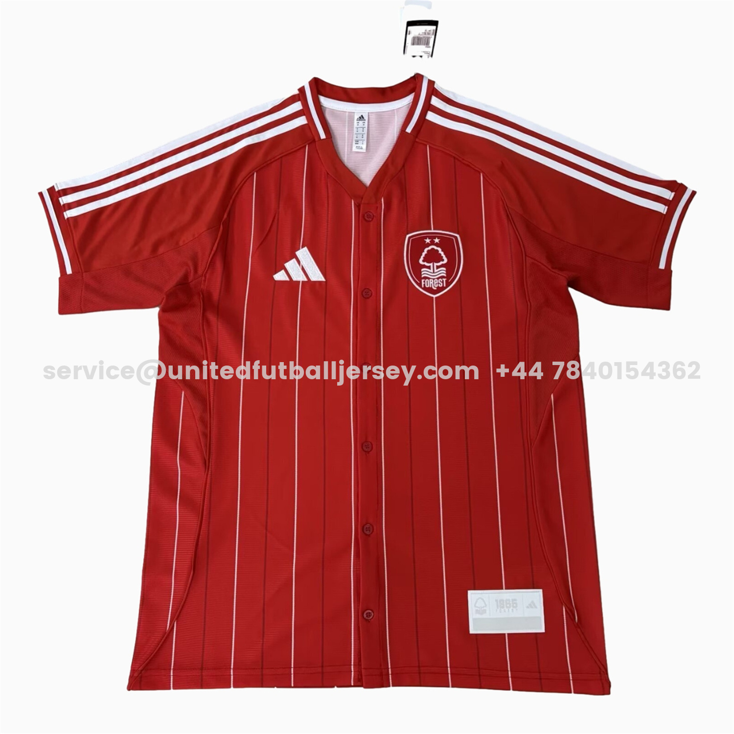 unitedfutballjersey-Nottingham Forest 25-26 Red Baseball Jersey