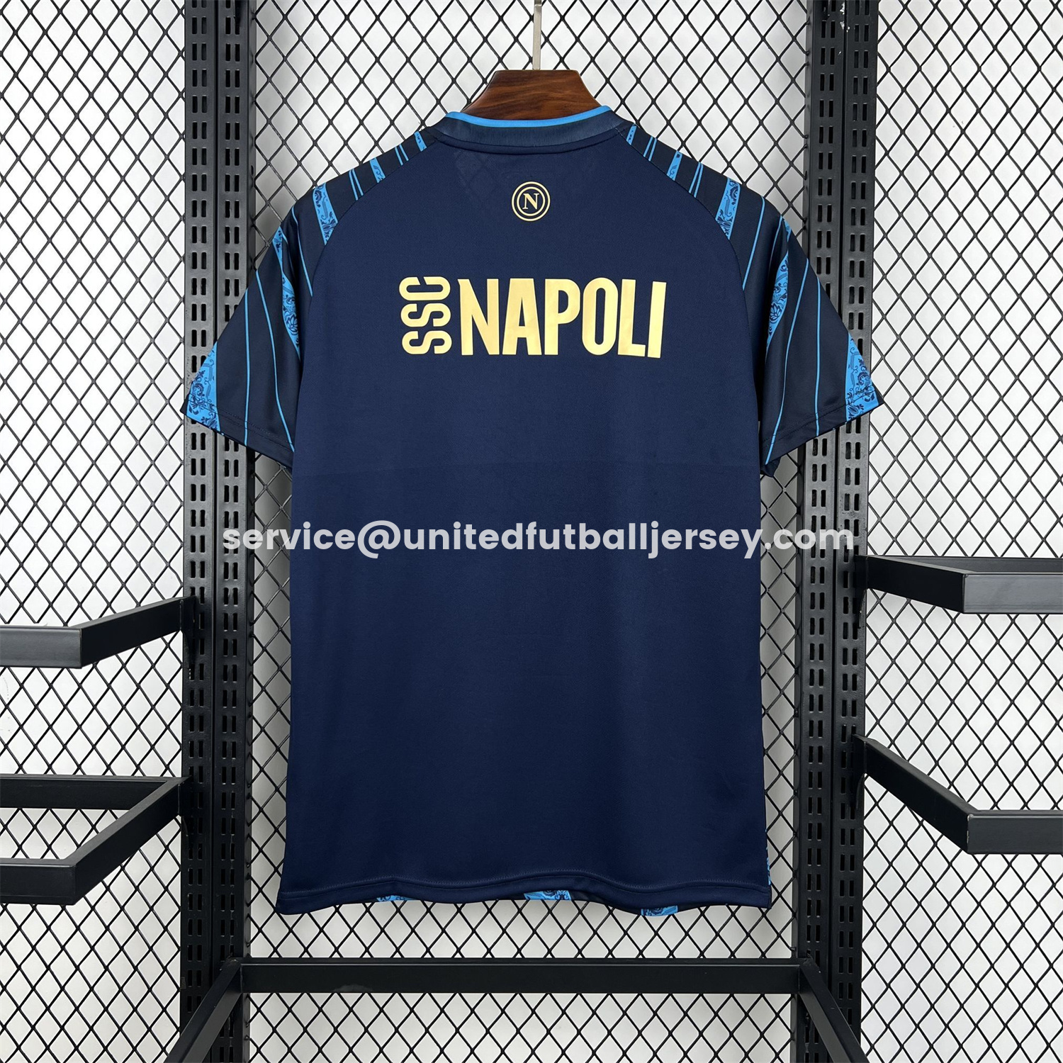 unitedfutballjersey-Napoli 25-26 CocaCola Dark Blue Special Jersey - Fans Version