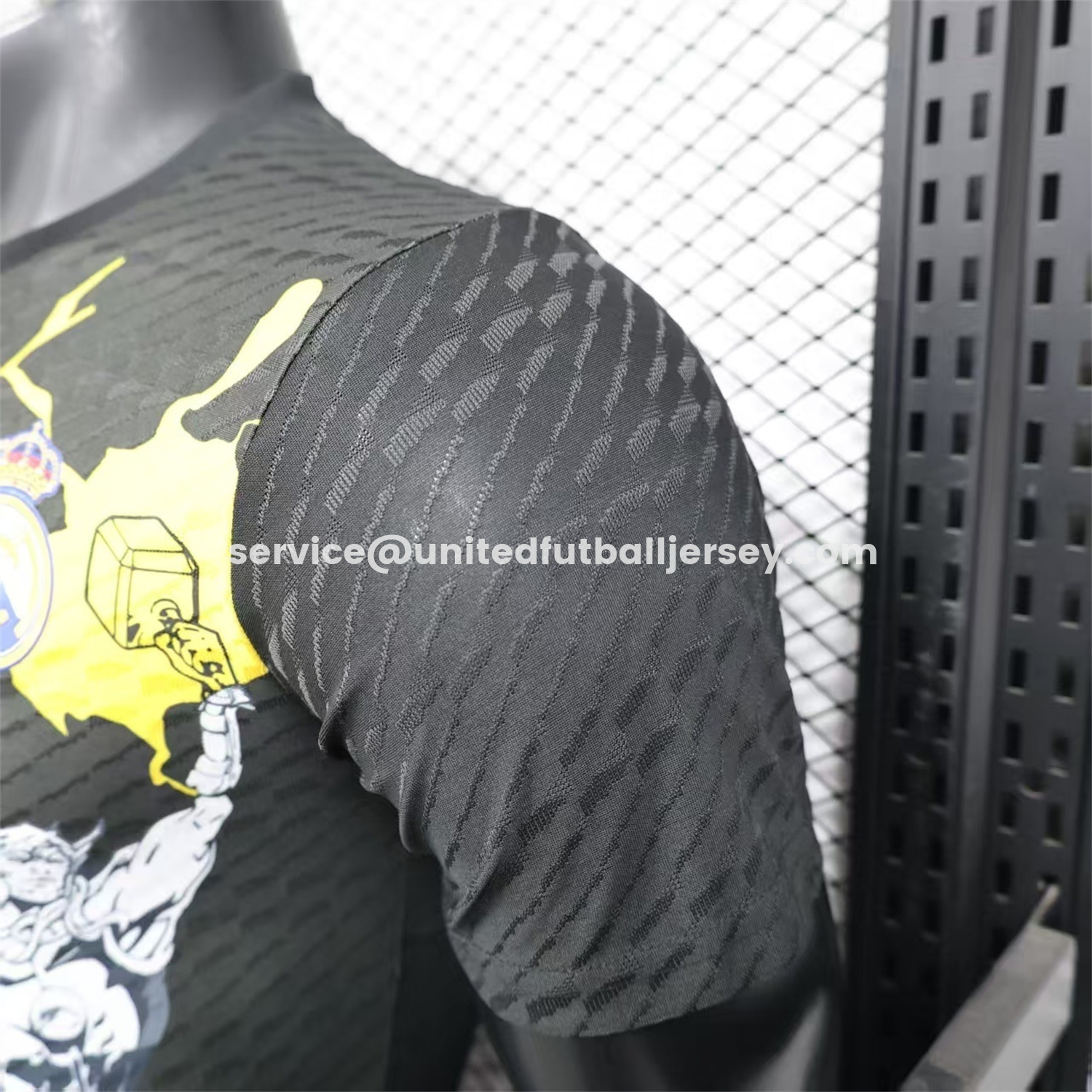 unitedfutballjersey-Real Madrid 25-26 Black Thunder Comics Special Jersey - Player Version