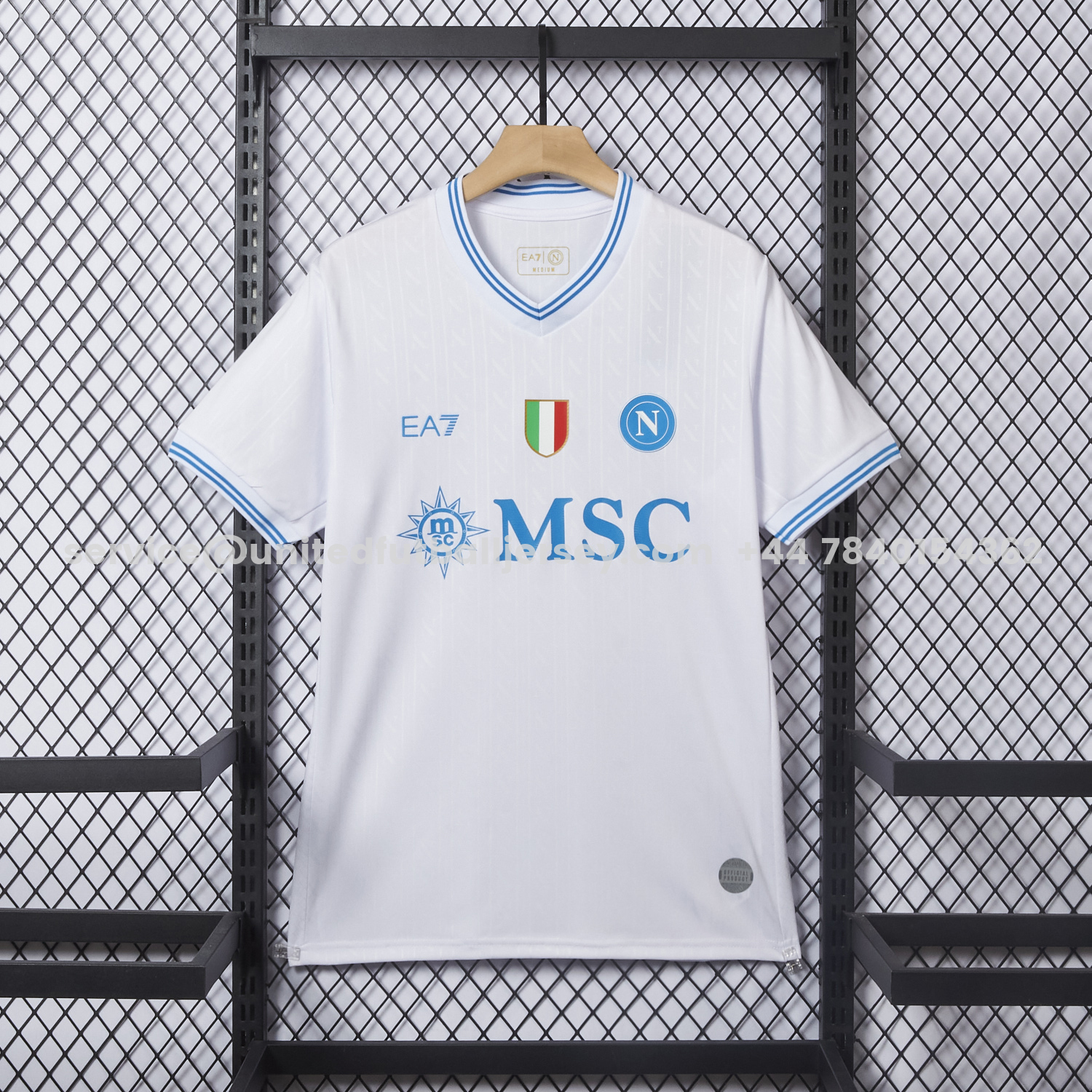 unitedfutballjersey-Napoli 25-26 European Away White Jersey - Fans Version