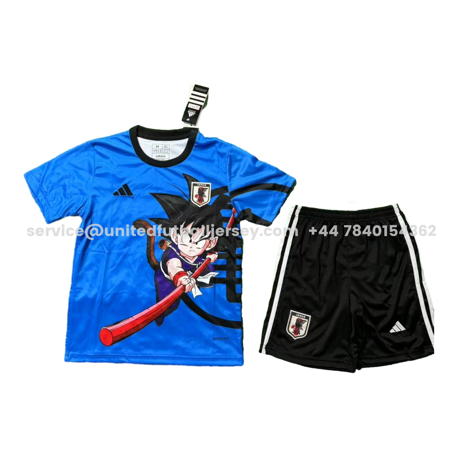 unitedfutballjersey-Japan 25-26 Small Goku Dance Stick Blue Special Kids Kit