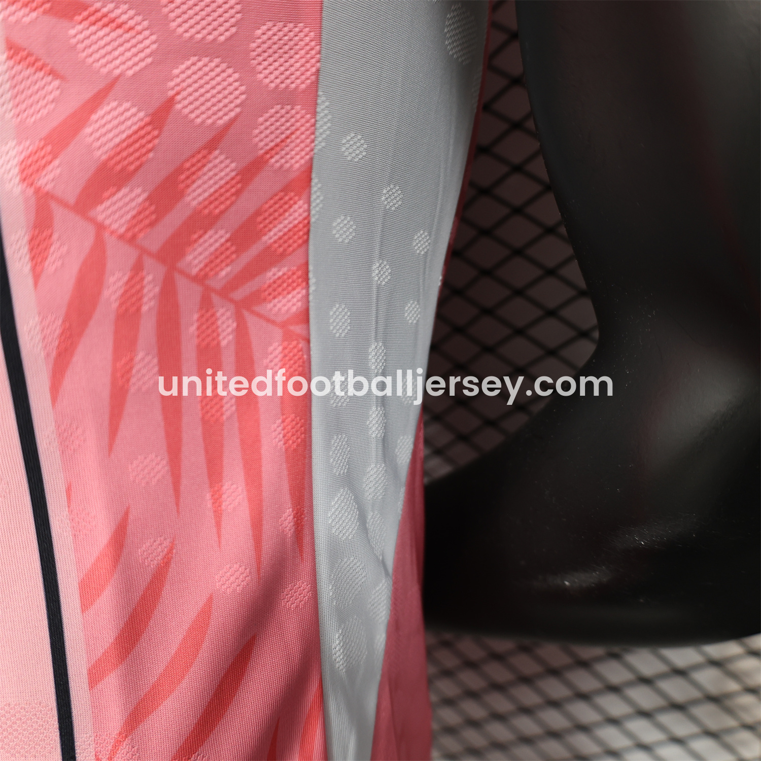 unitedfutballjersey-INT M.A.M 25-26 Pink Stripes and Leaves Pattern Special Jersey - Player Version
