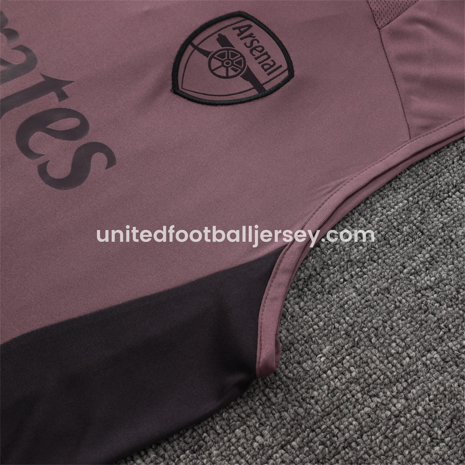 unitedfutballjersey-Arsenal 25-26 Vest Training Set - Purple Vest and Deep Purple Shorts