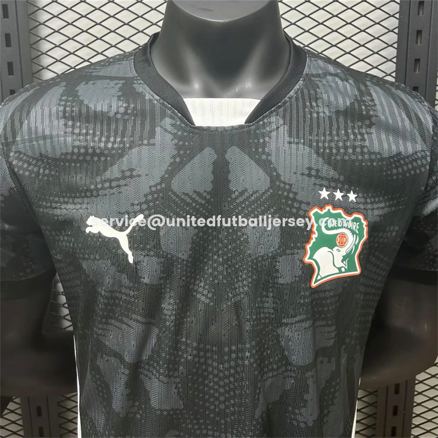 unitedfutballjersey-Ivory Coast 25-26 Goalkeeper Black Jersey - Player Version