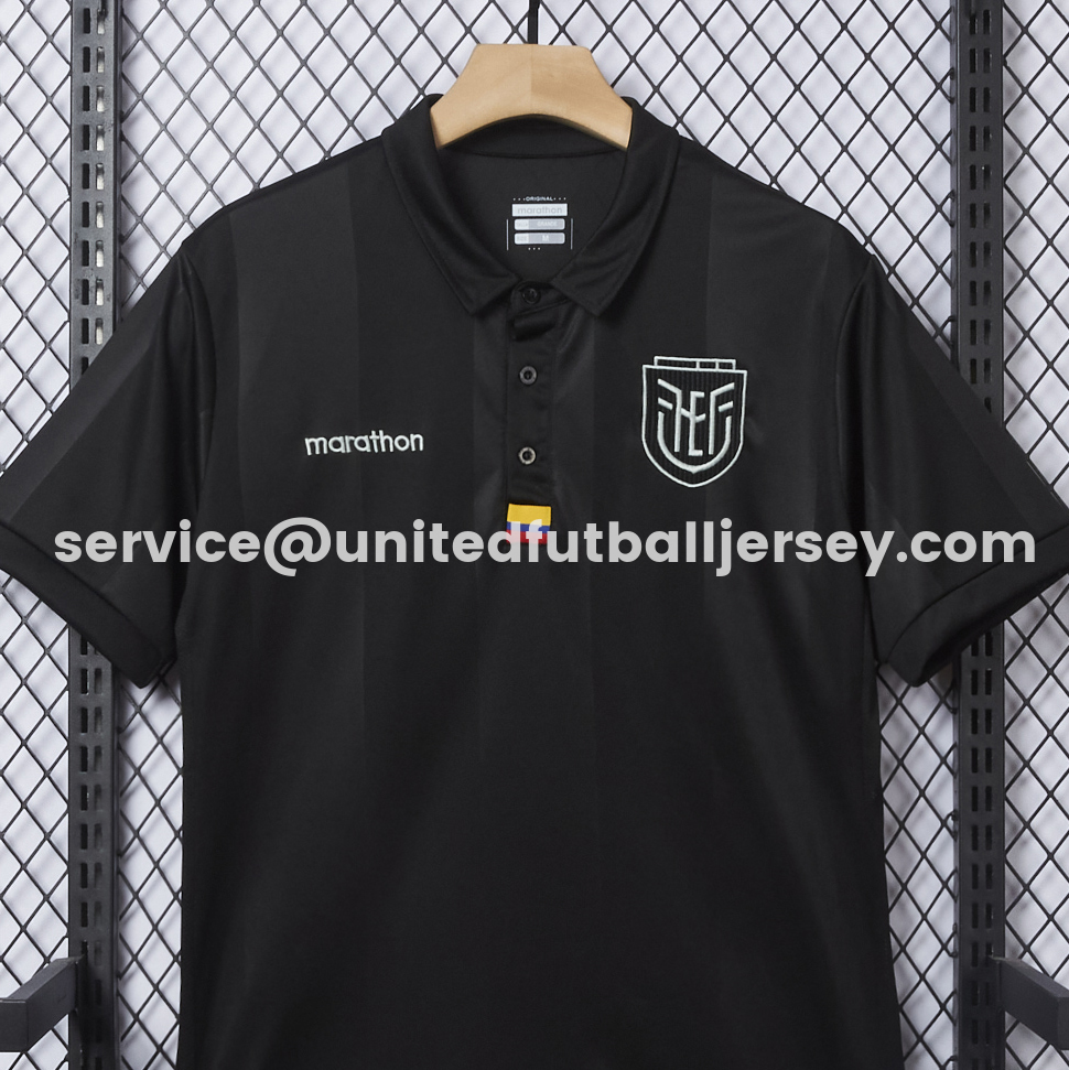 unitedfutballjersey-Ecuador 2025 Centenary Black Special Jersey - Fans Version