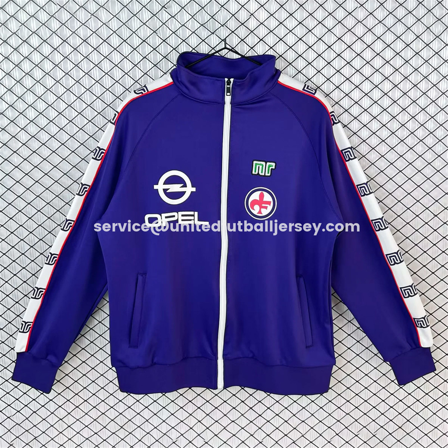 unitedfutballjersey-Retro Fiorentina 1985-86 Windbreaker Jacket - Blue