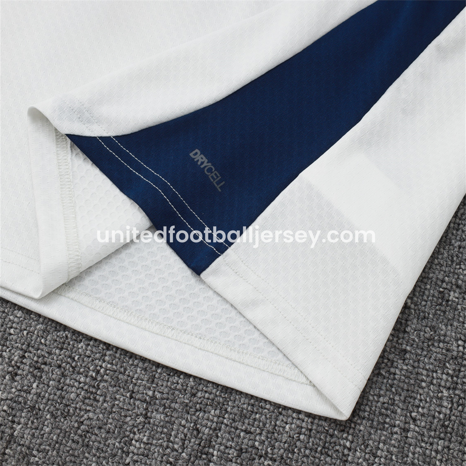 unitedfutballjersey-Portugal 25-26 Vest Training Set - Off White Top and Deep Blue Shorts