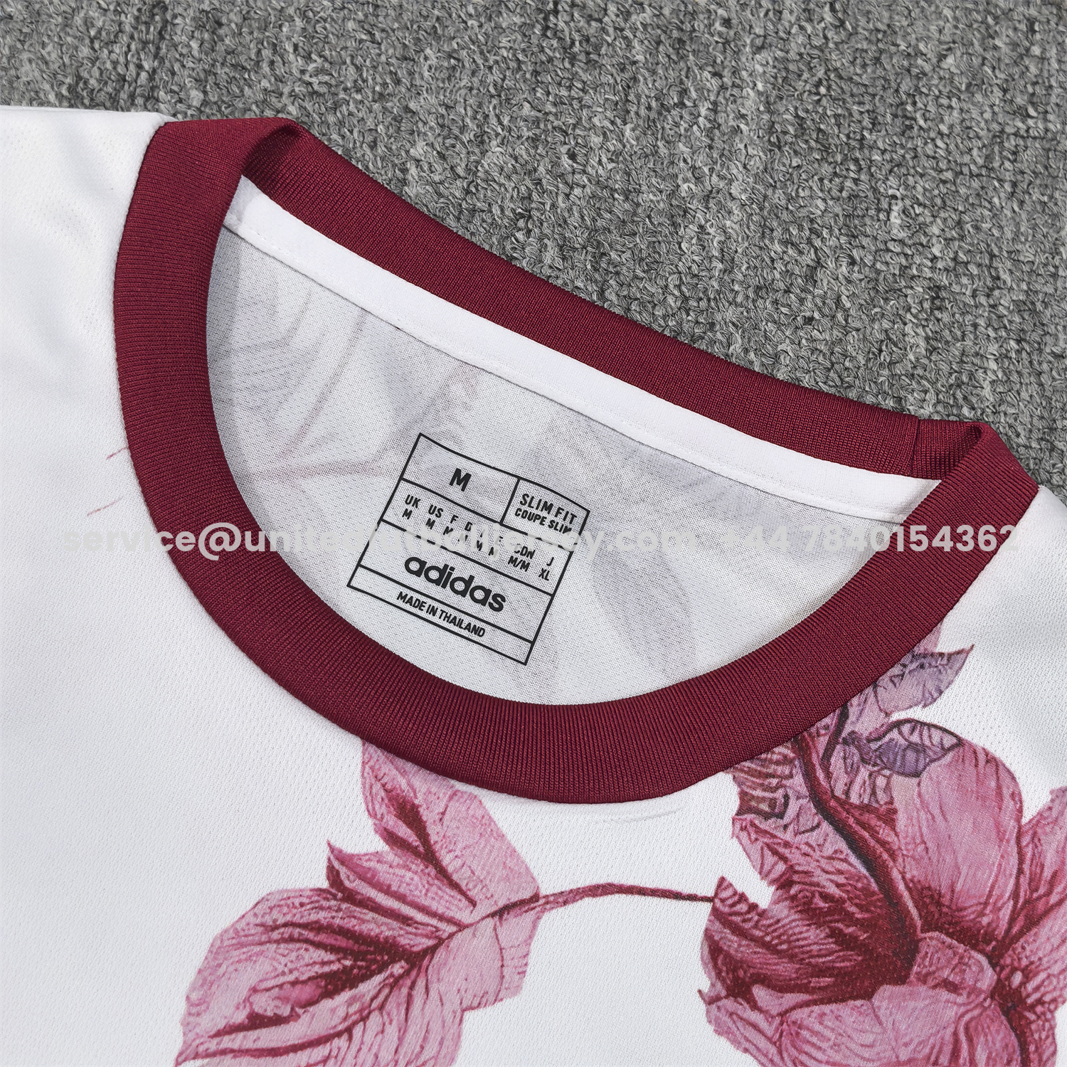 unitedfutballjersey-Japan 25-26 Red Flowers White Jersey - Fans Version