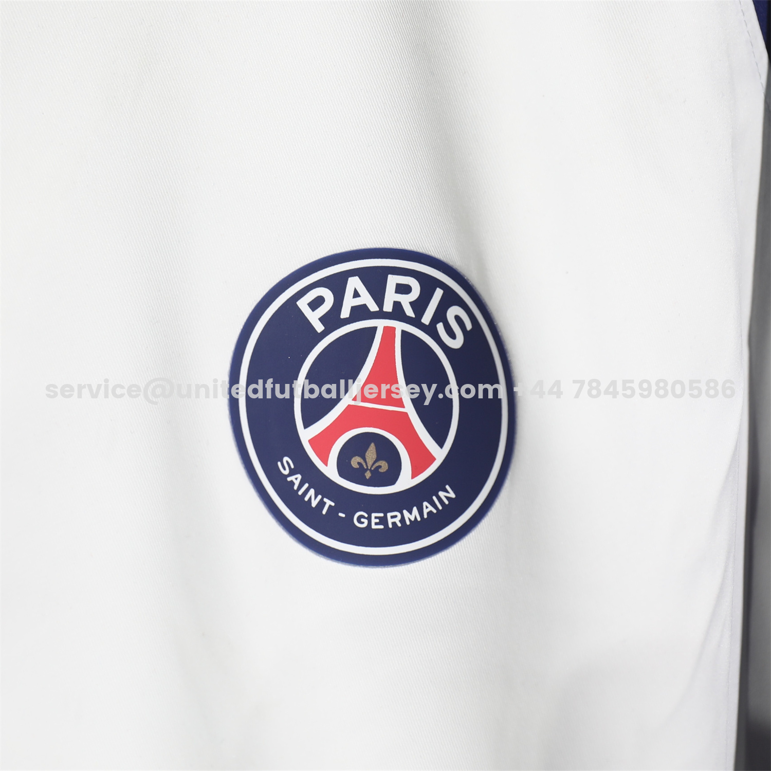 unitedfutballjersey-Paris Saint-Germain PSG 25-26 Throwback Windbreaker Jacket - White