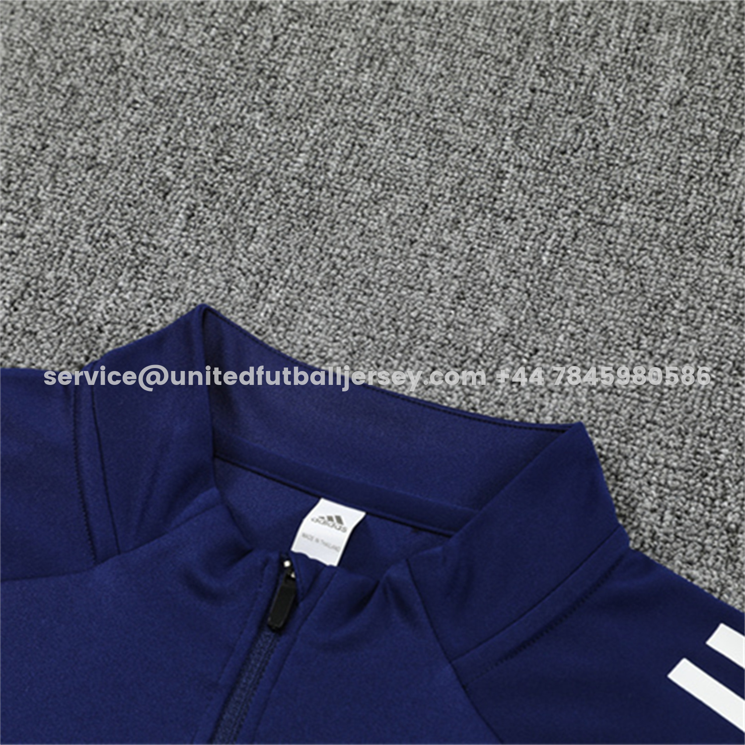 unitedfutballjersey-Real Madrid 25-26 Long Sleeve Training Set - Deep Blue Top & Pants