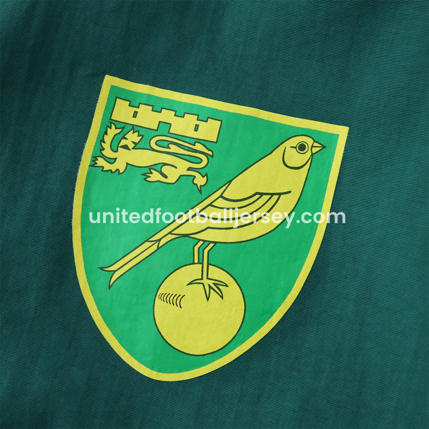 unitedfutballjersey-Norwich City 1992-94 Retro Style Double Sided Reversible Windbreaker - Green & Yellow