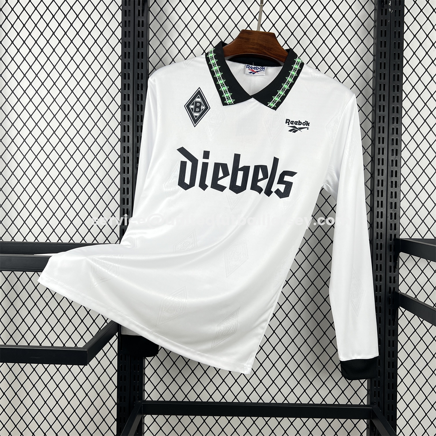 unitedfutballjersey-Retro Borussia Mönchengladbach 1995-96 Home Long Sleeves Jersey