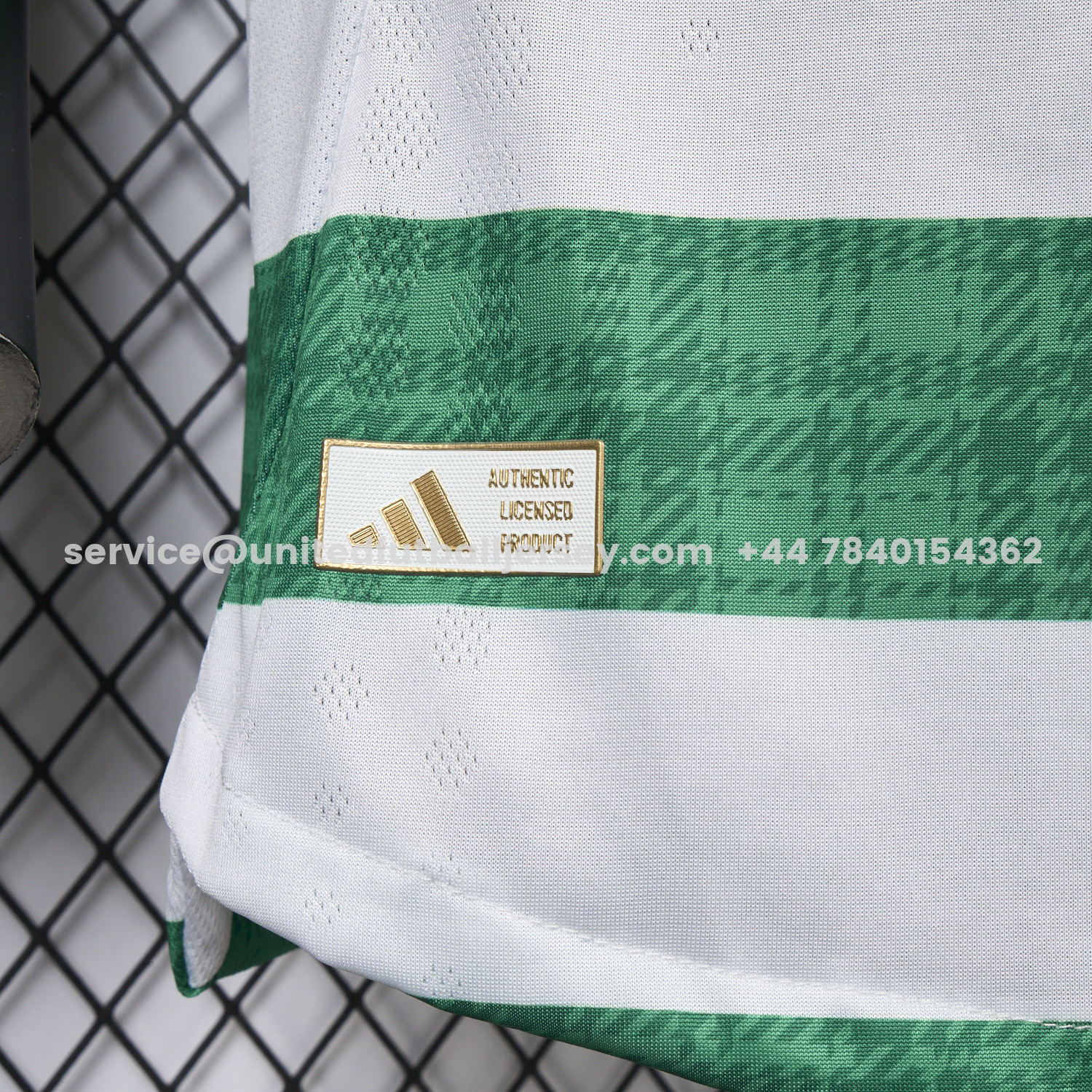 unitedfutballjersey-Celtic 25-26 Home Green White Stripes Jersey - Player Version